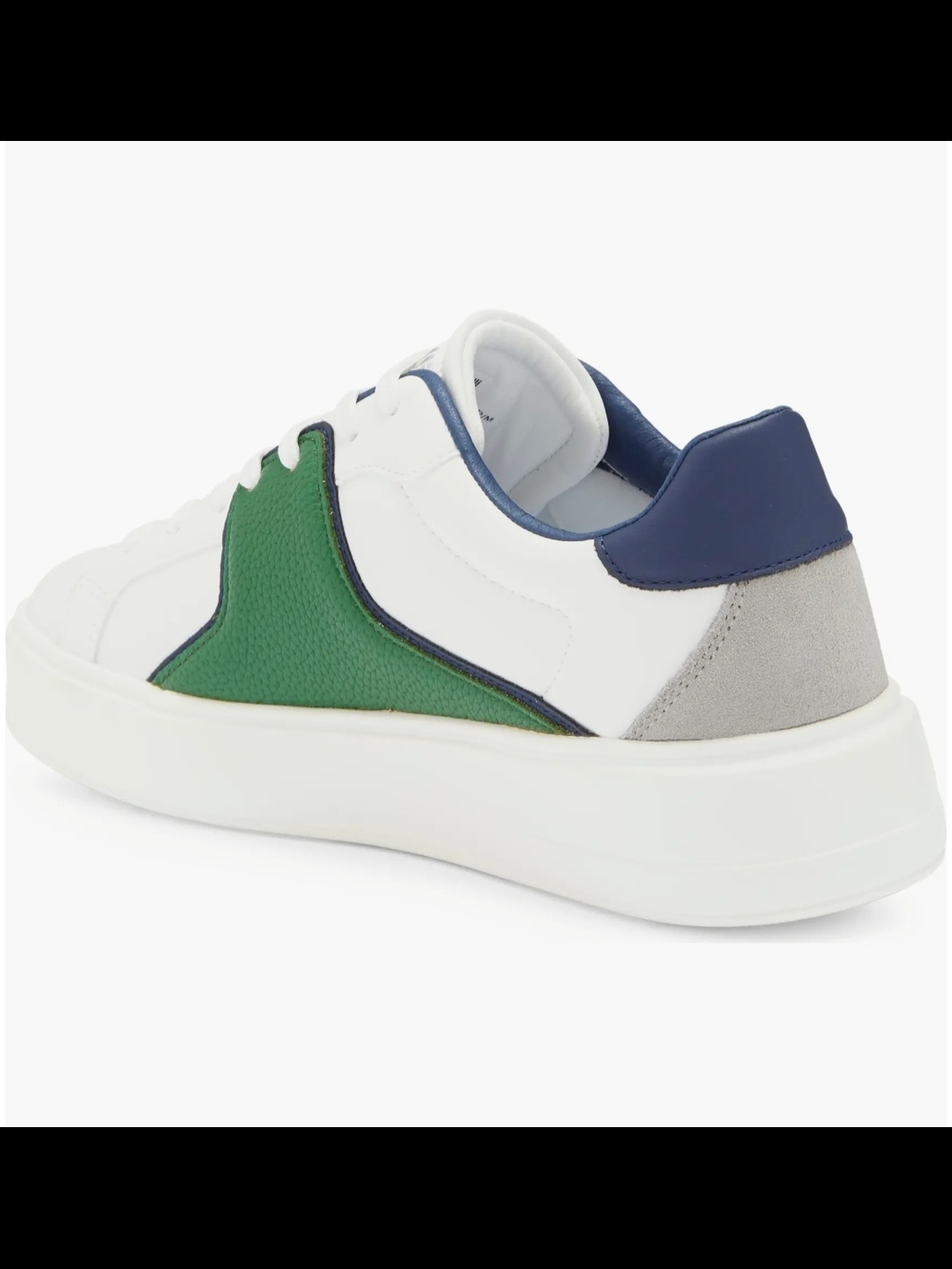NWT Roberto Cavalli Metal Logo Low Top Sneaker Men Size 10 Green White Luxury - Picture 2 of 12